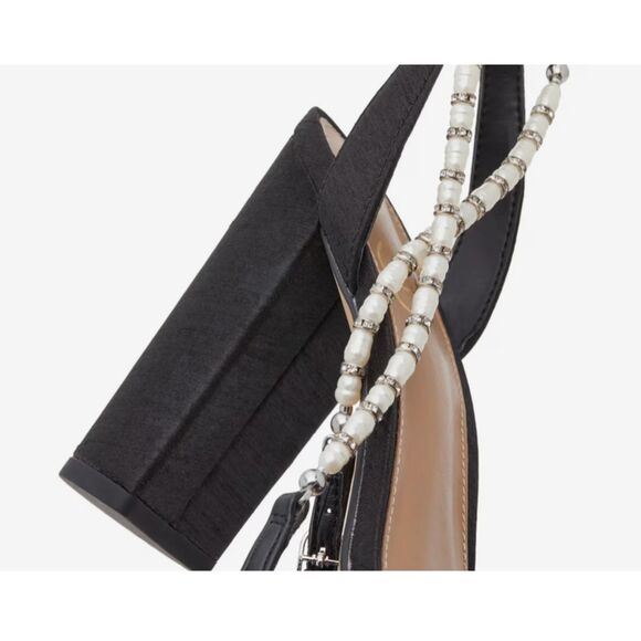 Sam Edelman Yanelli Black Silk Sandal Size 10 - Picture 4 of 8